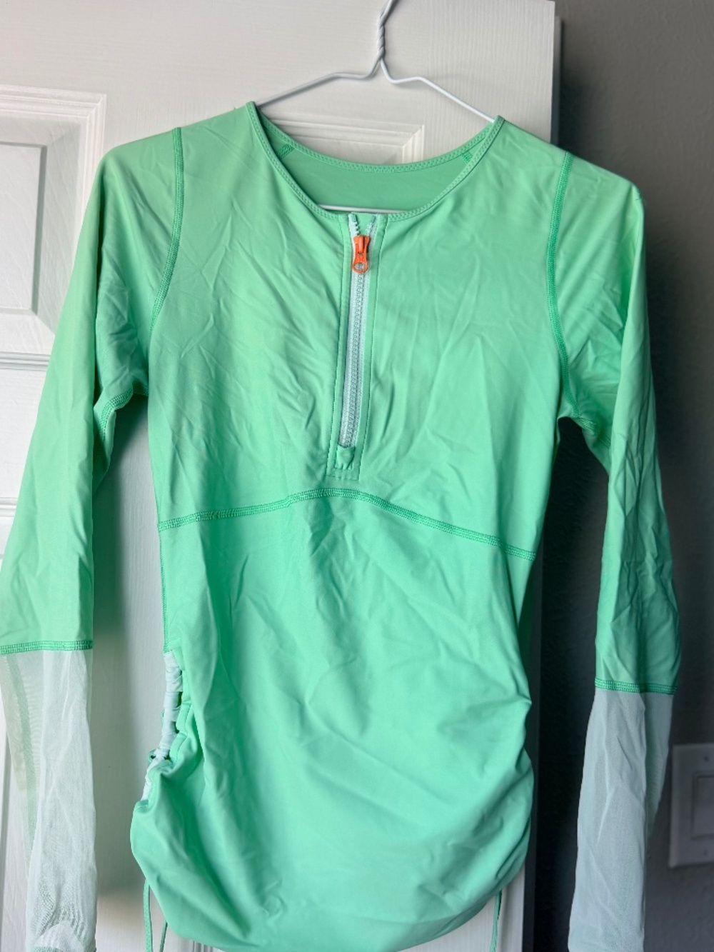 Size 4 Lululemon Water: Surf To Sand Rashie Dragonfly / Lemon Lime